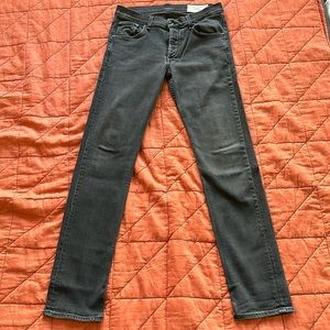 Rag & Bone Fit 2 Faded Black Jeans (Size 32)